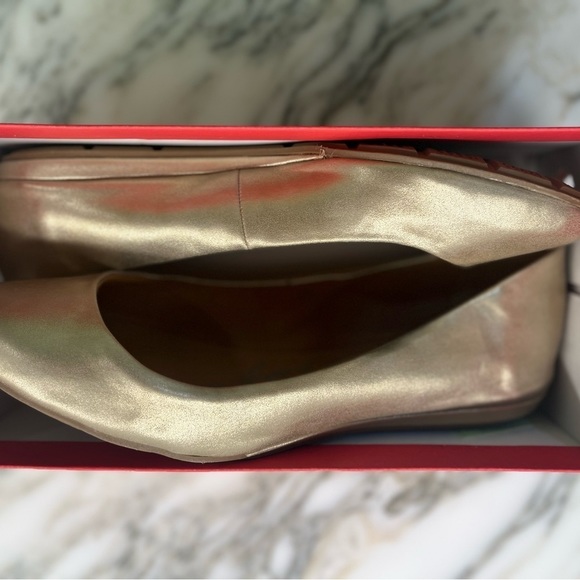 American Rag Ellie Gold Metallic Ballet Flats, Created for Macy's Women's Shoes - Picture 11 of 11